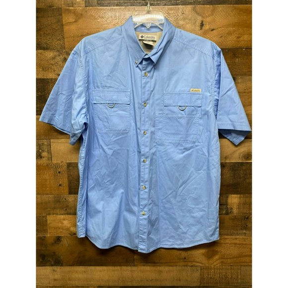 Columbia Men's Short Sleeve Button‎ Up Size X-Large - Picture 1 of 5